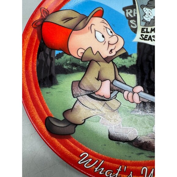 Looney Tunes Bugs Bunny & Elmer Fudd Collectors Plate "Whats Up Doc?" READ - Picture 4 of 9